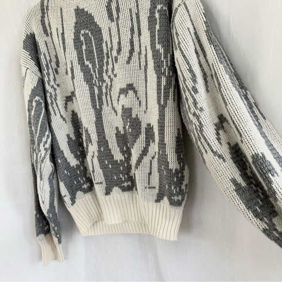 Sostanza Fashion Police Vintage Retro Puffy Arm Sweater Small - Picture 11 of 15